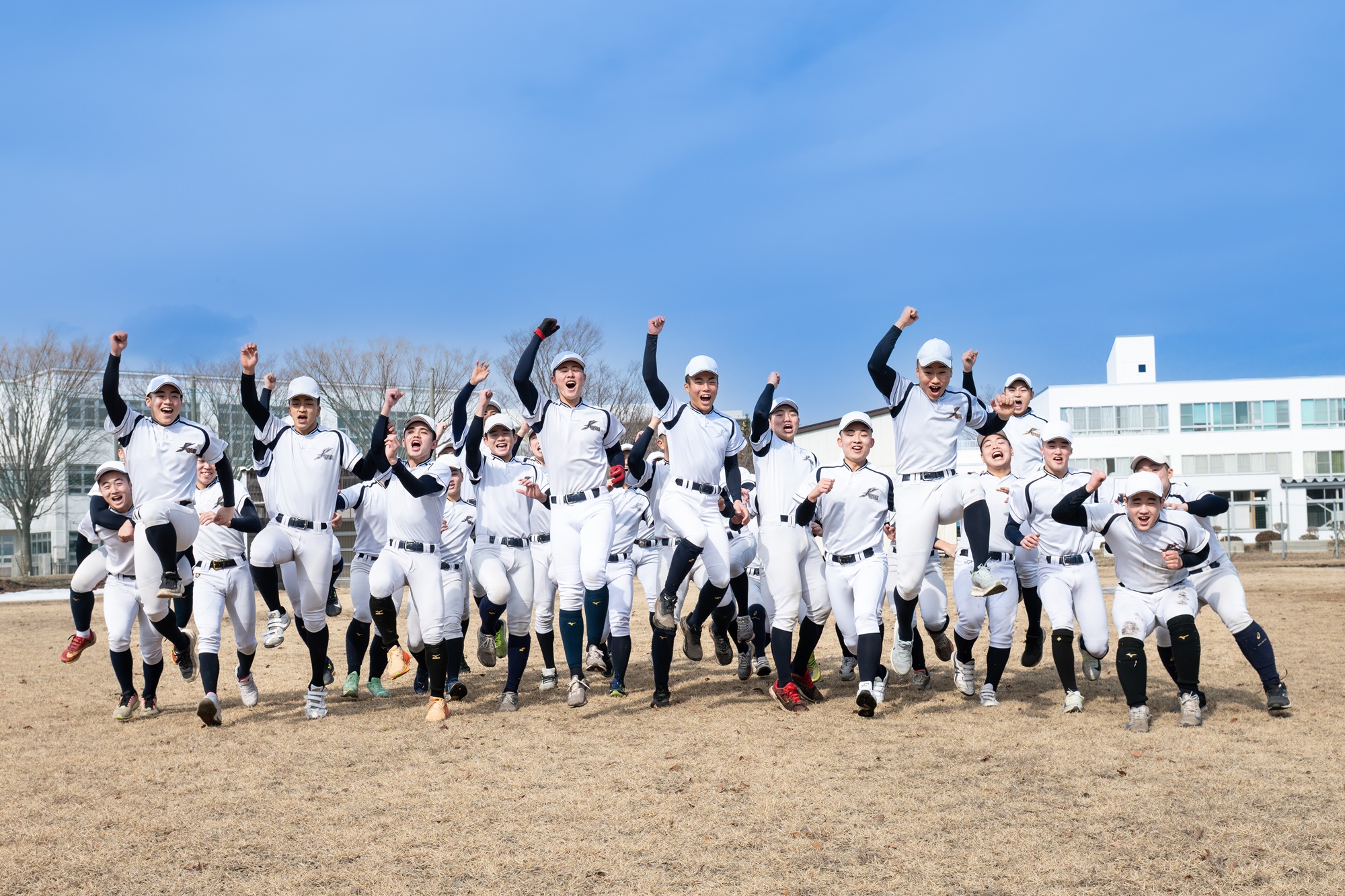 ２年ぶり１２度目の出場となる八学光星。悲願の初優勝に向け、まずは１９日の初戦に臨む＝２月下旬