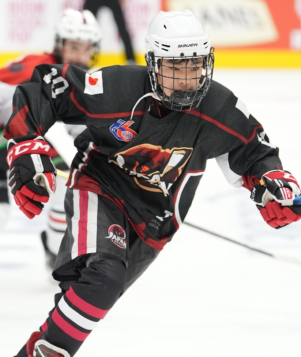 日本選抜の一員としてプレーした矢田部彪吾さん（ジャパン・セレクト提供）