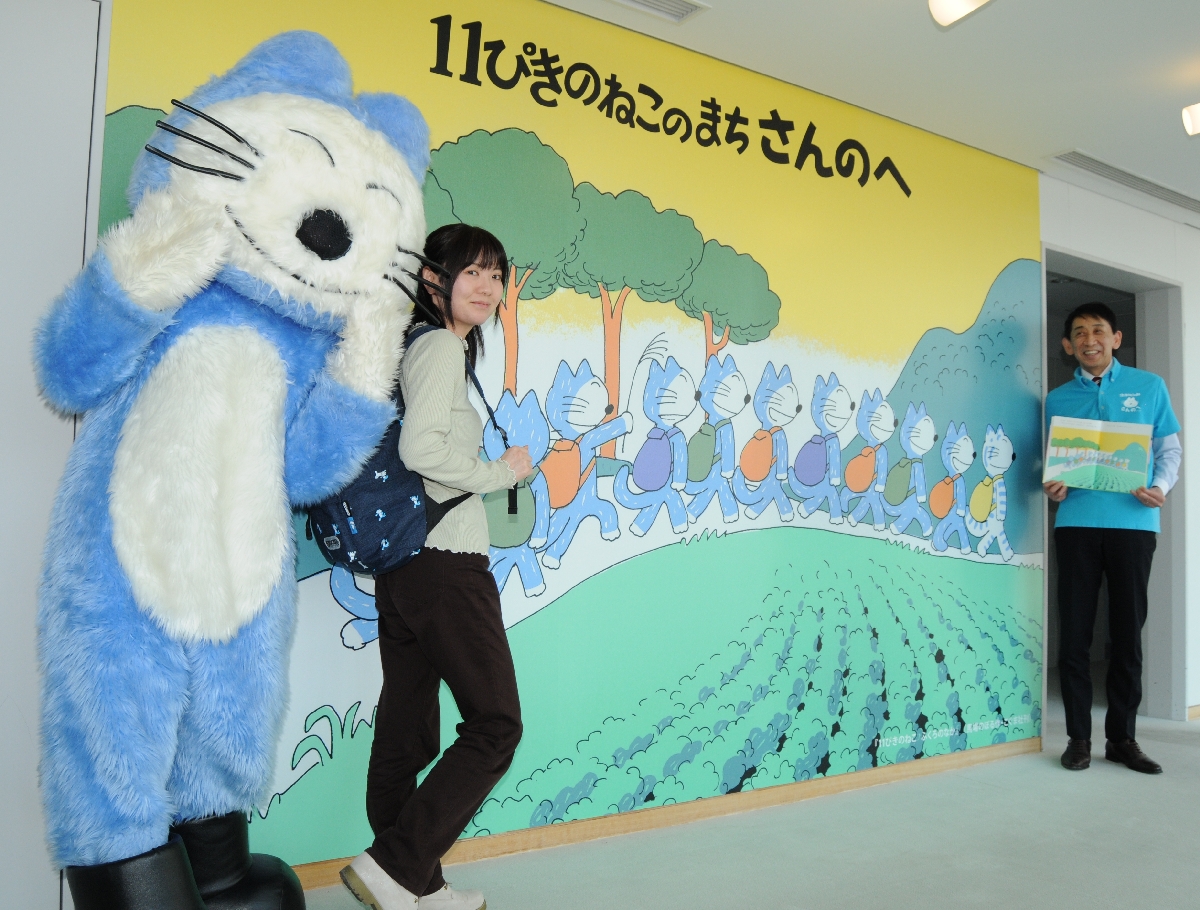 三戸町役場に設置されたフォトスポット