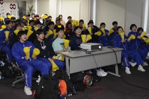 「次もたくさん打って勝って」光星留守部隊応援がナインにエール