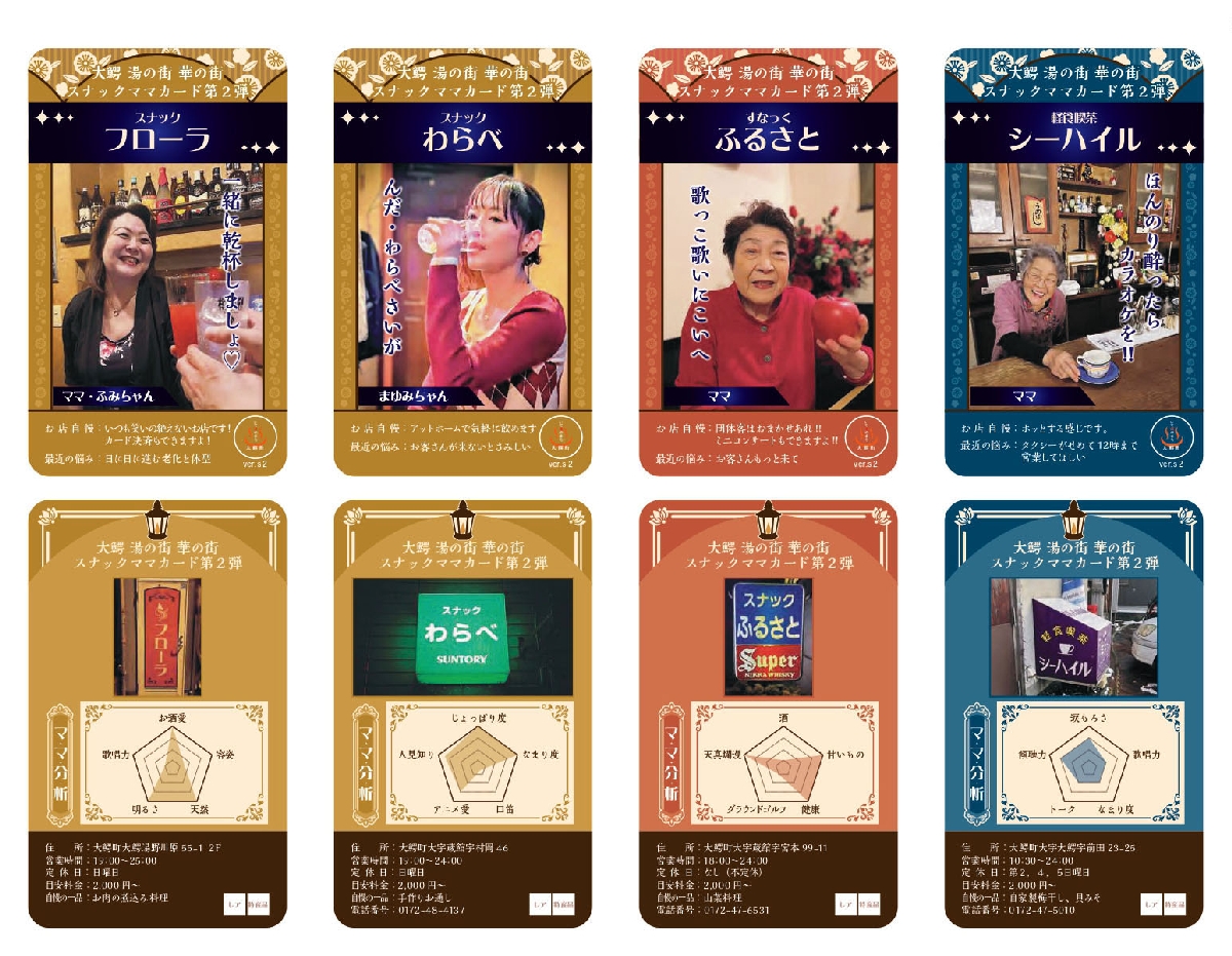 青森県大鰐町などが発行する「スナックママカード」(大鰐町提供)