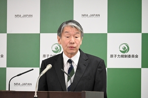 審査に「一定程度の時間」 原子力規制委の山中委員長、再処理工場設工認で