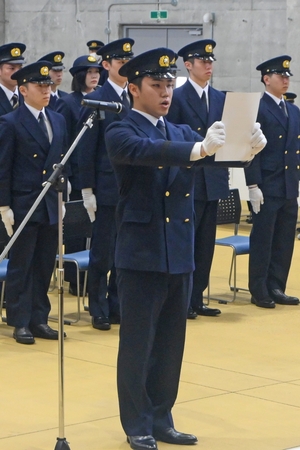 県民の生命、財産守る決意新た　青森県消防学校で入校式