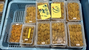 旬だより「生ウニ」(5月16日、八戸市第2魚市場)