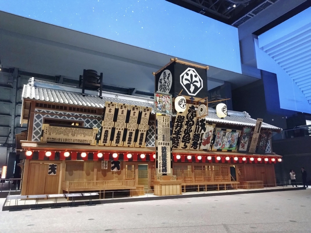 中村座の復元模型=東京都墨田区