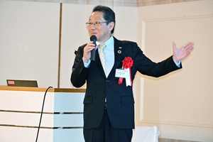 半導体発展「産学官連携が鍵」 キオクシア岩手の柴山社長、青森市で講演