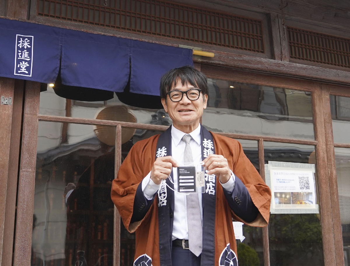 　「オールインクルーシブプラン」を発案した浪木克文さん＝１４日、福島市
