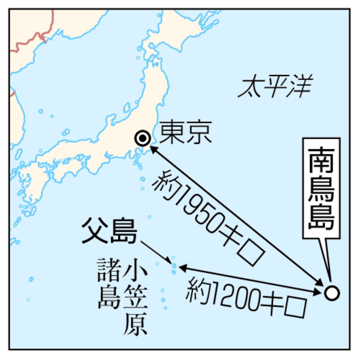 小笠原諸島・南鳥島、父島