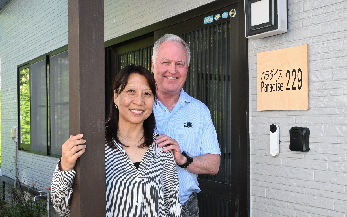 「田子に長期滞在して」7月に宿泊施設開業 米国ギルロイ在住・クリフォードさん夫妻、姉妹都市交流が縁