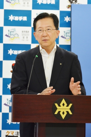 達増知事、「防災局」誘致へ名乗り 岩手県、11日に関係省庁に要望