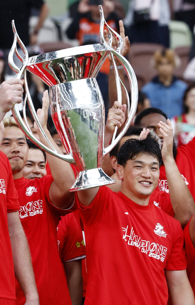 　ラグビーのリーグワンで神戸を初優勝に導いた李承信さん