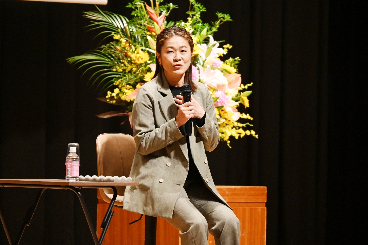 スポーツの素晴らしさなどについて語った澤穂希さん