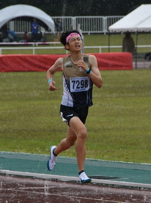 男子２・３年１５００Mで佐藤（MKR)大会新V／下北中学校夏季大会