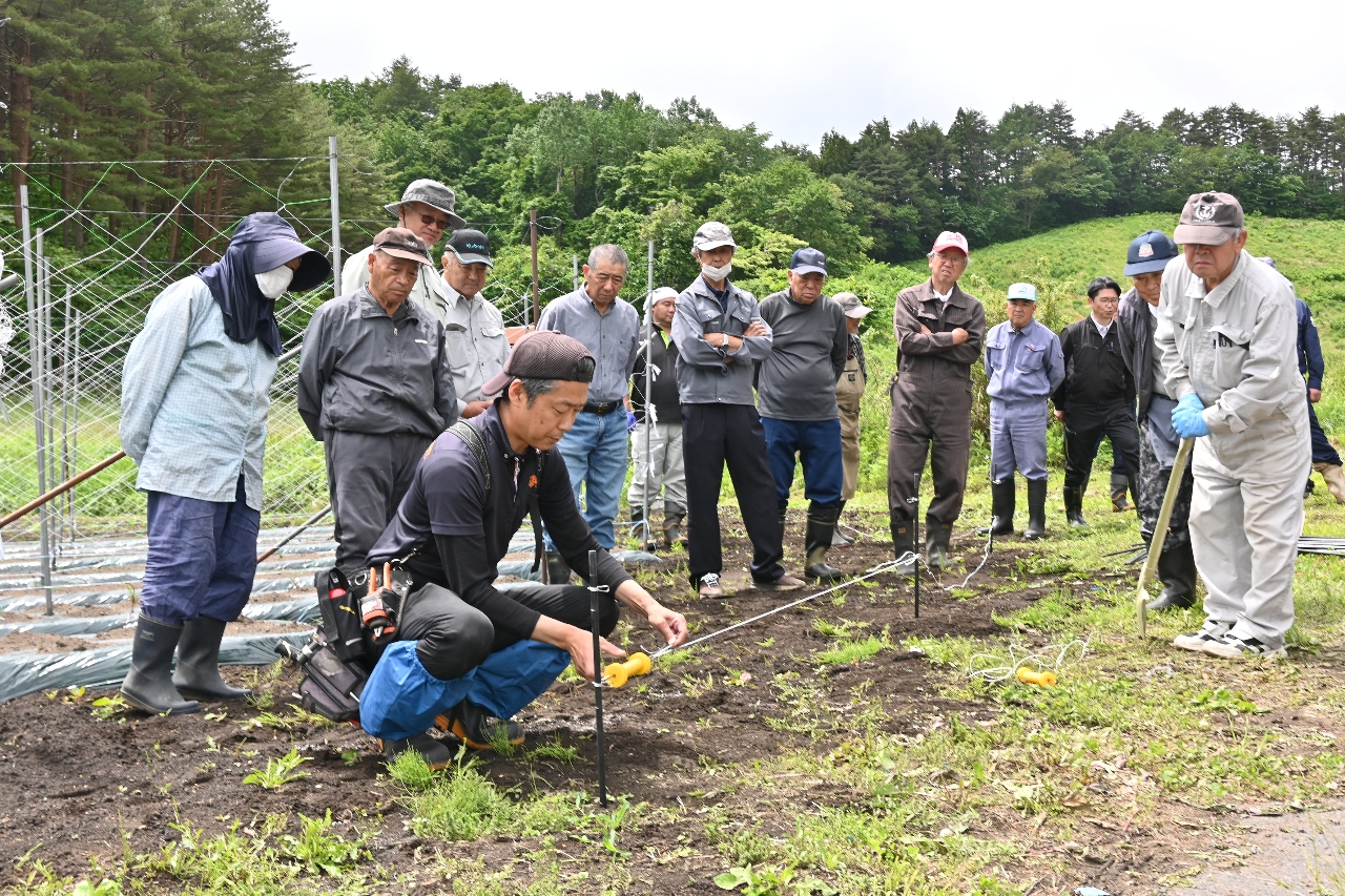 電気柵の適切な設置方法を学んだ講習会