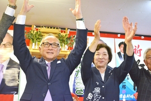 現職佐々木氏が3選 新人3氏退ける/五所川原市長選