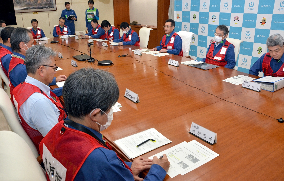 八戸は人的被害なし 熊谷市長「備え万全に」