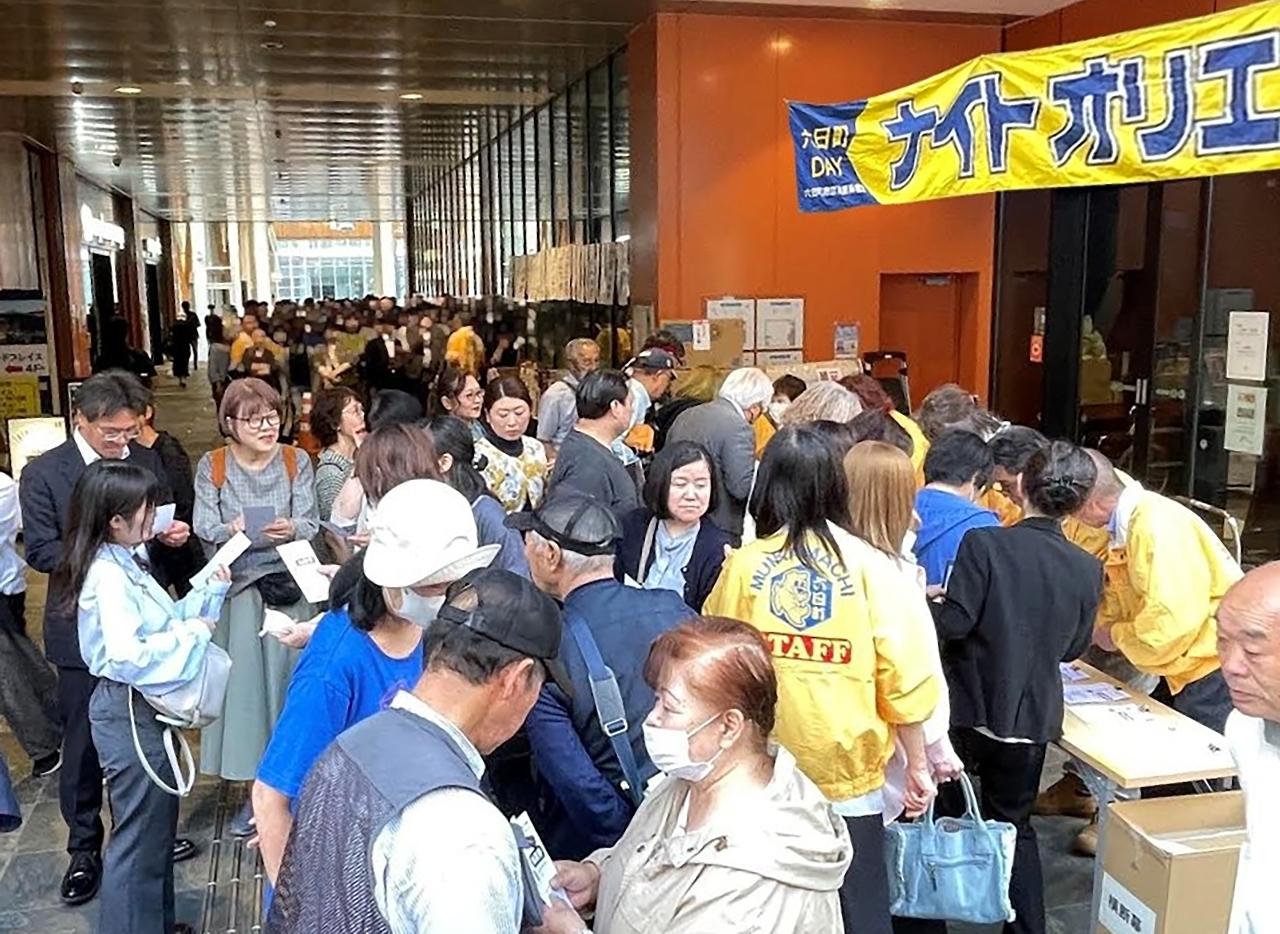 大勢の参加者でにぎわったナイトオリエンテーリング