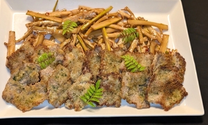 【今週のレシピ】シェフの家庭料理「牛バラ肉のパン粉焼き　メンマ風マダケと共に」