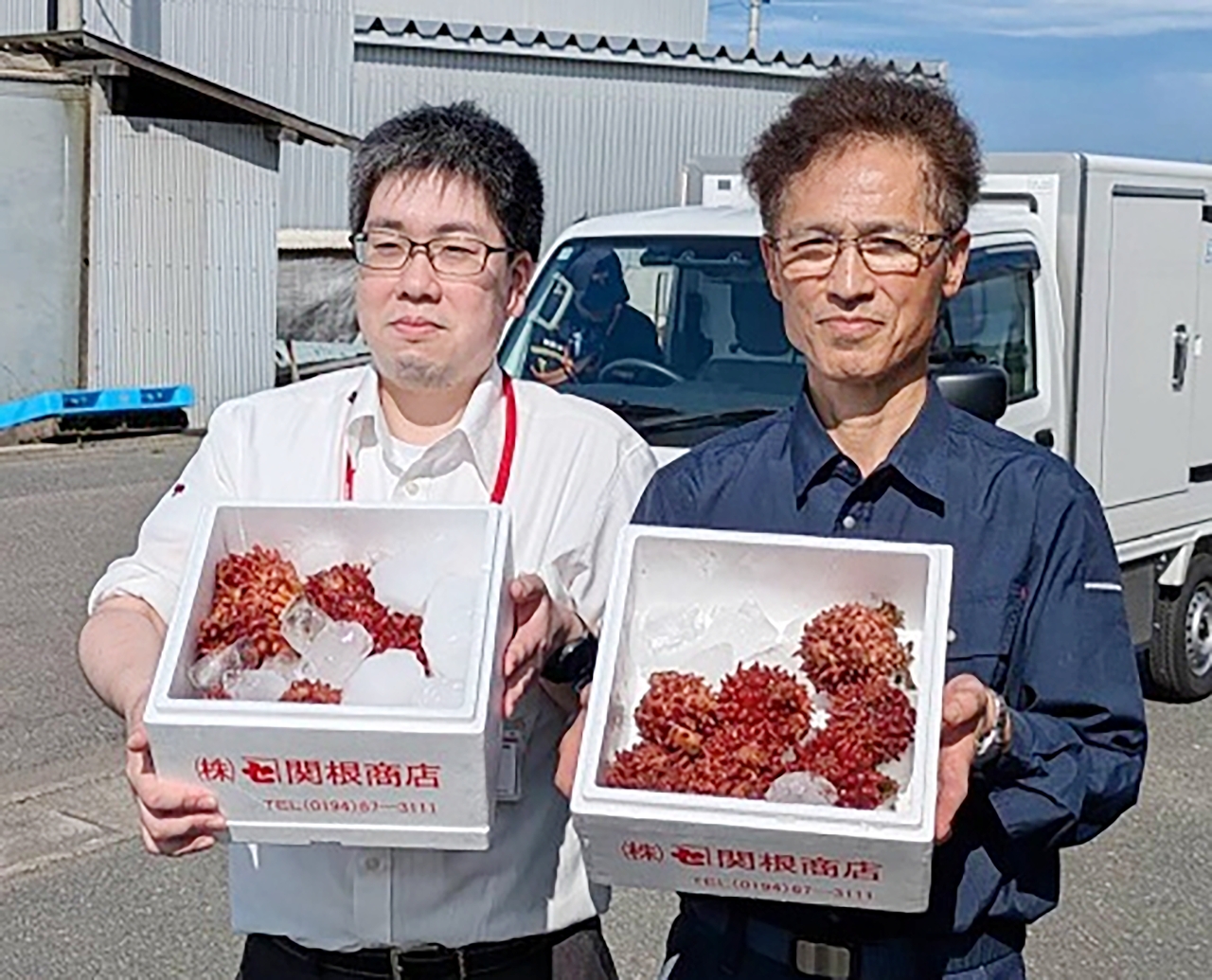 全国各地へ発送中の「天然ホヤゆうパック」。8月末まで受け付ける