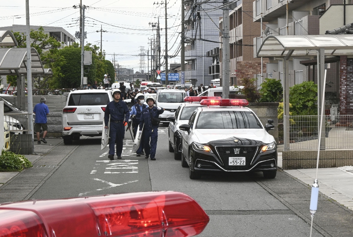 　クマが現れた宇都宮市の住宅街＝６月