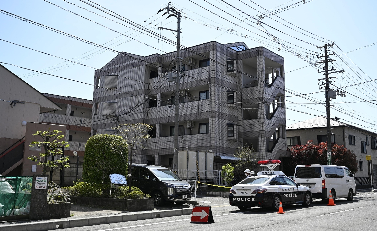 4月、クマがとどまった仙台市青葉区の住宅街
