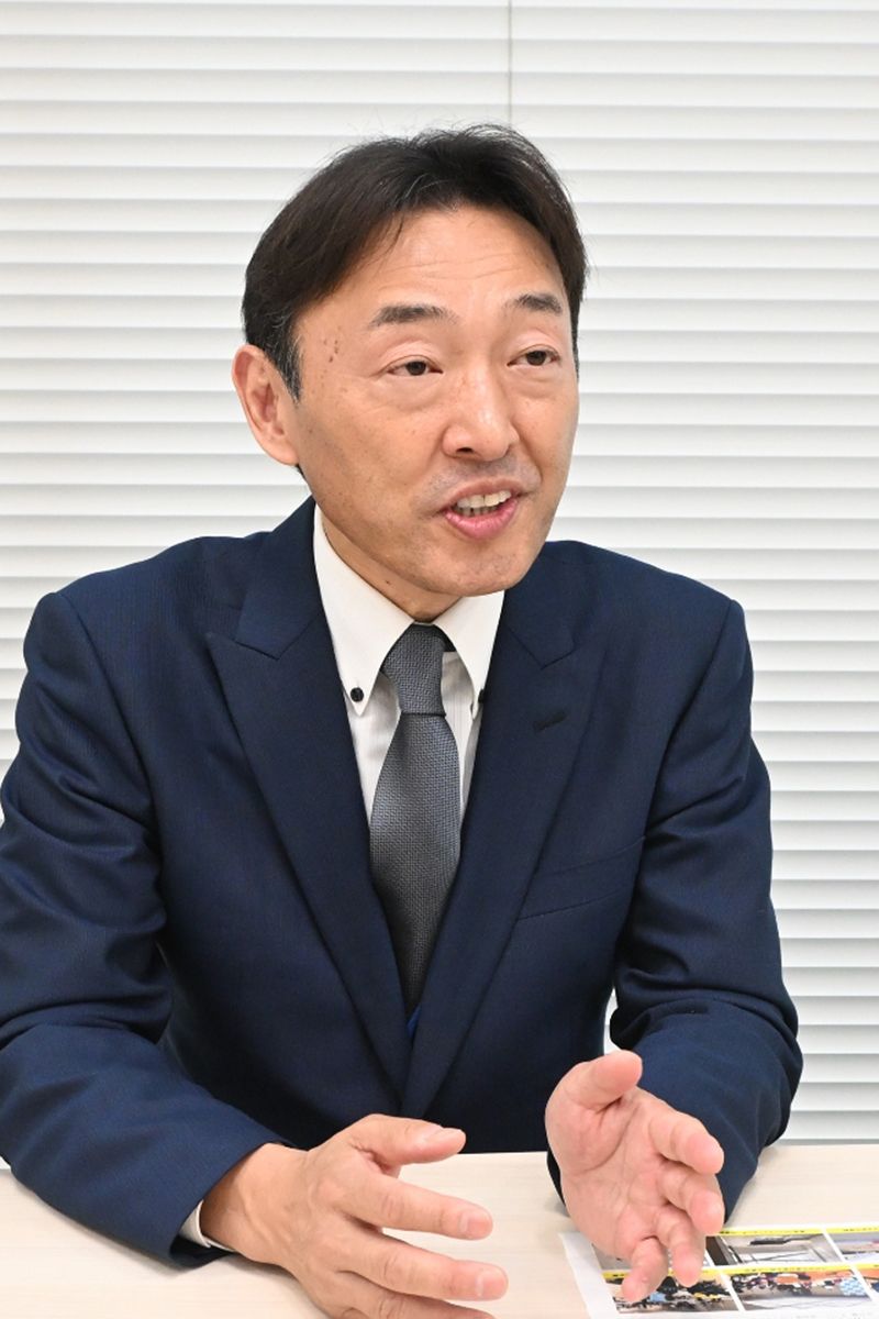 「自治体の事前防災の取り組みを後押ししていきたい」と語る種市博幸さん=6日、東京都内