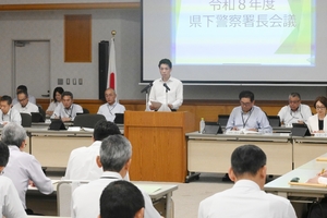 国スポの警備強化へ認識共有　警察署長会議、クマ対策も確認／青森県警