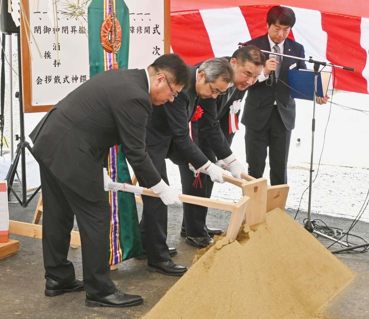 国道281号「(仮称)下平トンネル」築造工事で安全祈願祭 岩手県北の沿岸と内陸結ぶ