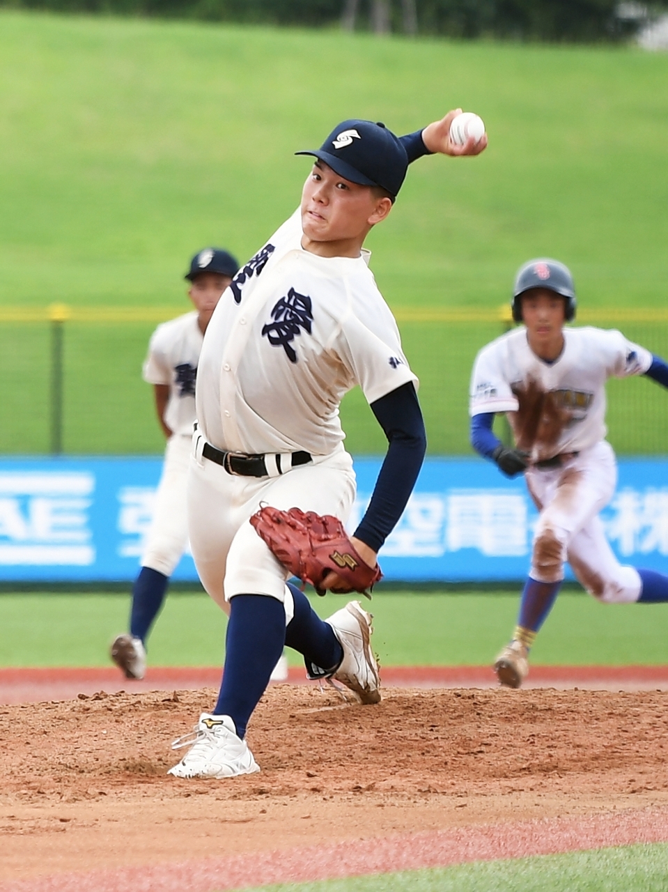 【準決勝・下山学園―弘学聖愛】無四球完封した弘学聖愛の相馬健心=弘前はるか夢