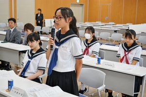 国際交流や語学の上達など抱負語る　三沢の中学生訪問団、27日から台湾訪問