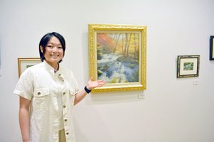 光の描写に工夫凝らし 「山」題材の25点、来場者魅了 庭田さん絵画展、8月5日まで【ピックアップ付】