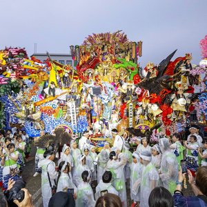 【八戸三社大祭】正面⇄見返し　クルクル全山車紹介／新羅神社