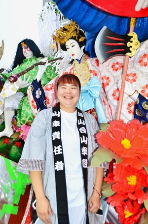 【八戸三社大祭】美術系の技で装飾に新風　組初の女性制作責任者となった坂本さん／白山台