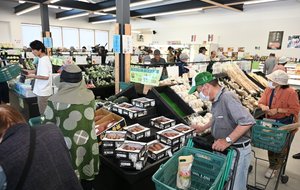 産直「バ・オール」オープン 飲食スペースあり、にぎわい期待/五戸