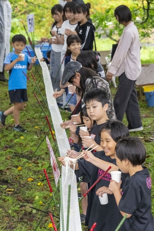 “50”にこだわり、流しそうめん 高館ニュータウン町内会、節目の年祝う/八戸
