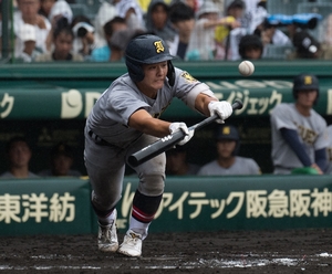 【夏の甲子園】砂(洋野・大野中出)好機演出、堅守も 仙台育英