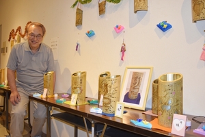 ほのかな明かりで幻想空間　伏部内さんが「竹灯りアート展」／八戸