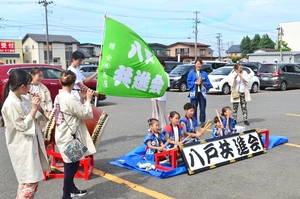 三社大祭のお囃子披露、入院患者ら祭り気分味わう　八戸