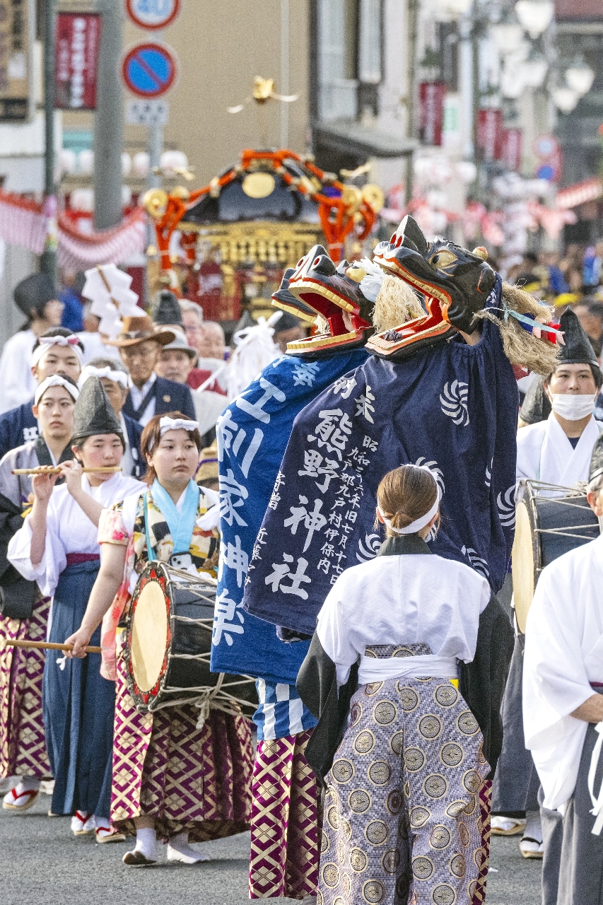 郷土芸能を披露する参加者＝１７日、九戸村