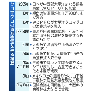 【クロマグロ漁獲枠拡大】直談判で難交渉打開　国別配分なお課題も