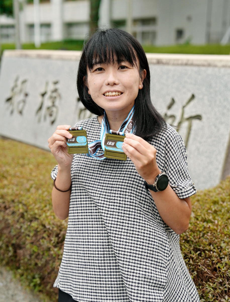 　２４時間走の世界記録奪還を目指す千葉県船橋市職員の仲田光穂さん