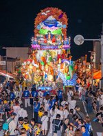 【グラフ】豪華絢爛、お囃子響く熱い夏　三沢まつり