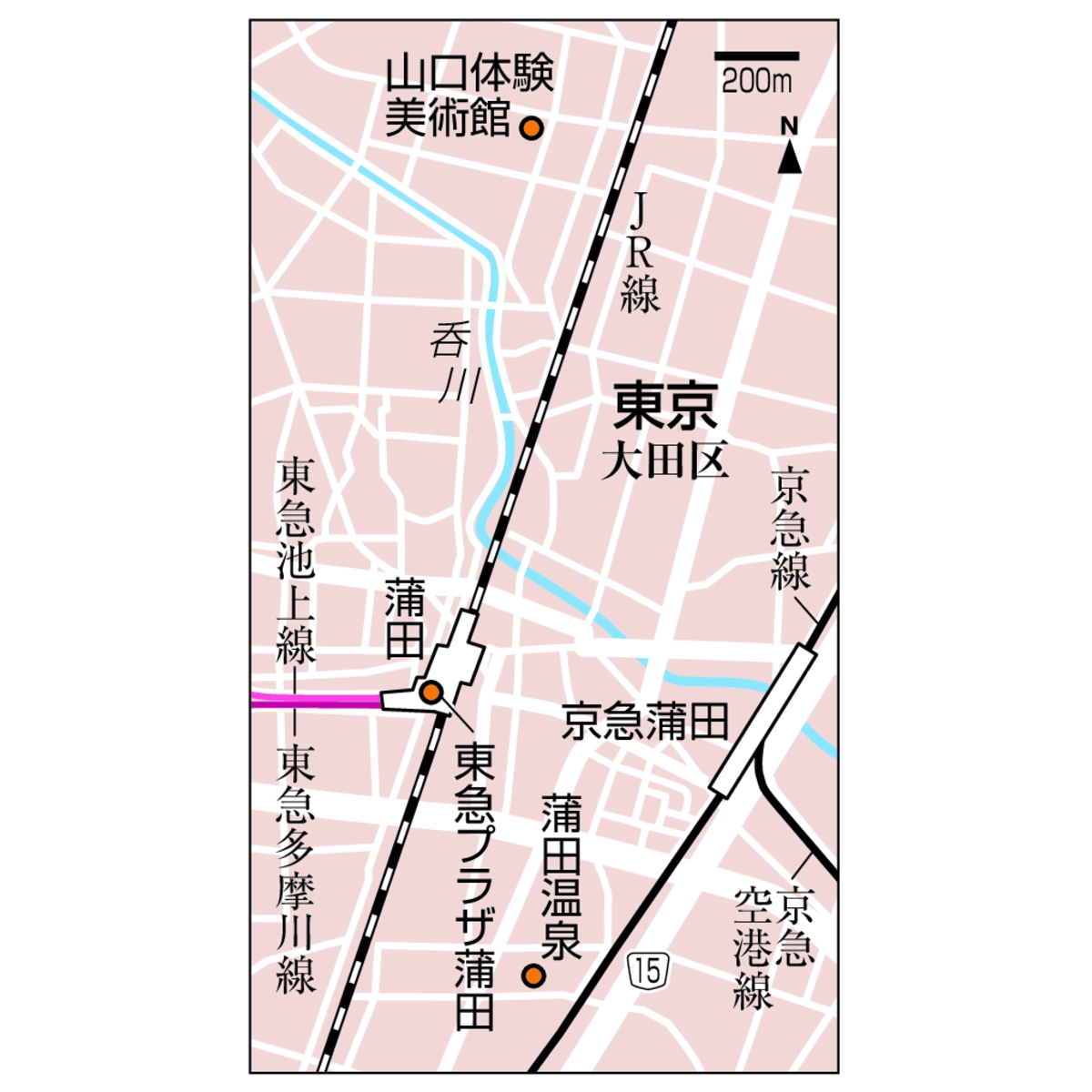 蒲田周辺