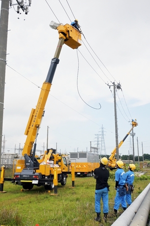 送電、変電、配電、事務の４部門合同で初の訓練　東北電ネットワーク八戸