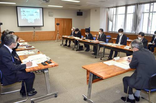 ウェブ会議で意見を交わした会合=二戸地区合同庁舎