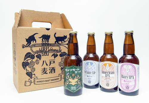 カネク醸造が初出荷した4種類のクラフトビール