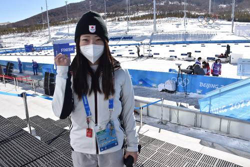 10日のレースへ意気込む土屋正恵=8日、国家クロスカントリーセンター
