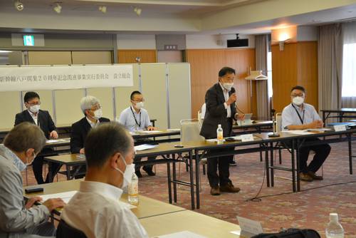 東北新幹線八戸開業20周年関連事業実行委員会の設立総会=29日、八戸市