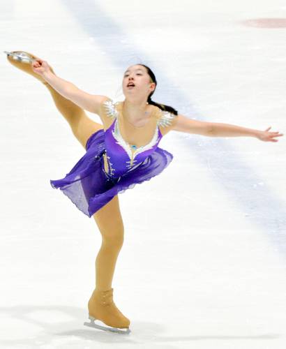 【女子シニアフリー】ジャンプミスがあったものの2位、総合では連覇を果たした廣谷帆香(岩手大)