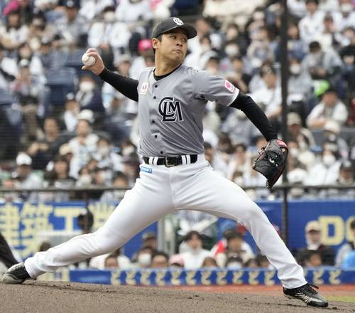 5回無失点で2勝目を挙げたロッテ・種市=ZOZOマリン